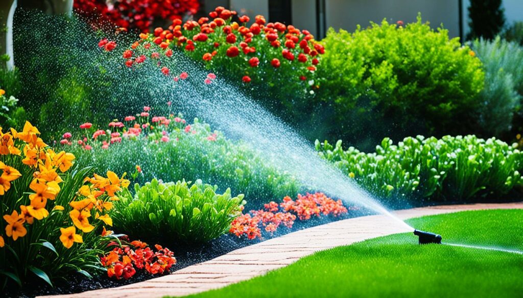 ogród podlewać nawadniać podlewać ogród nawadniać ogród rośliny efektywny