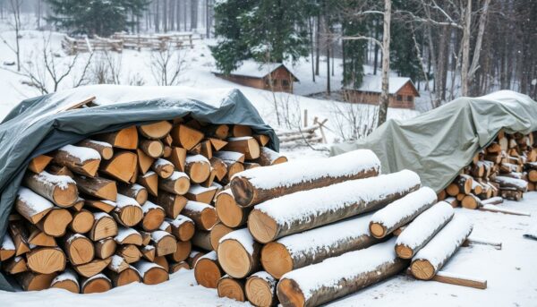 drewno, zabezpieczyć drewno na zimę